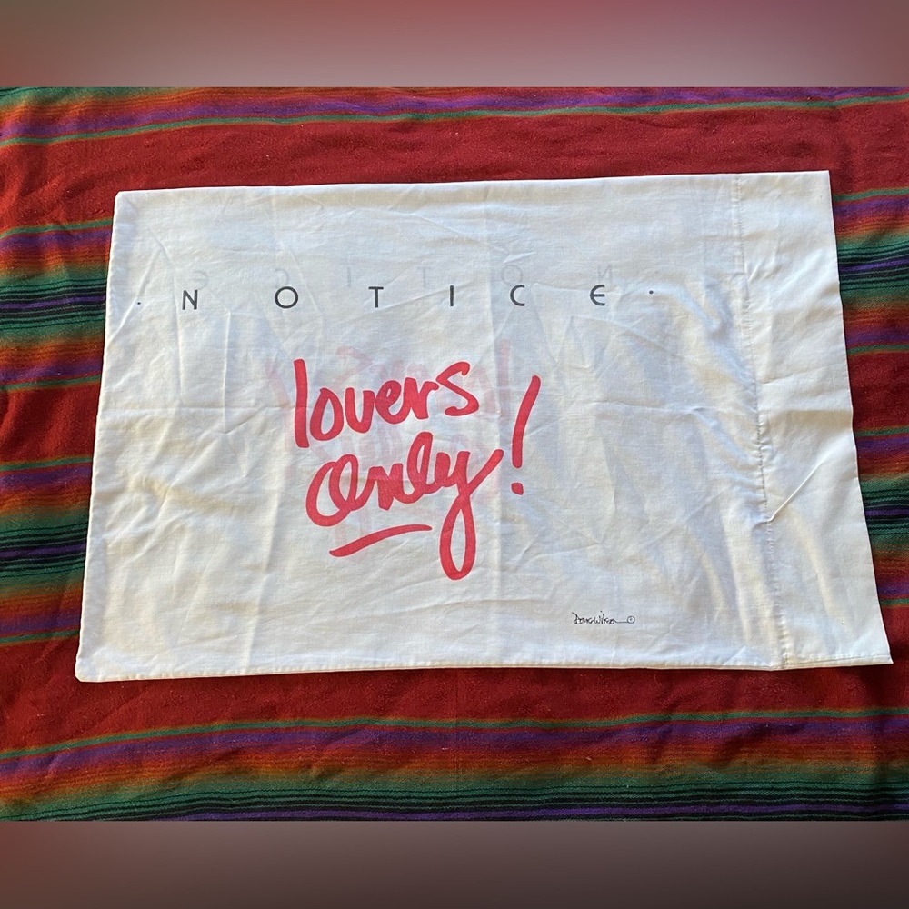 VTG Doug Wilson “Lovers only” Novelty Muslim Standard Pillow case!
